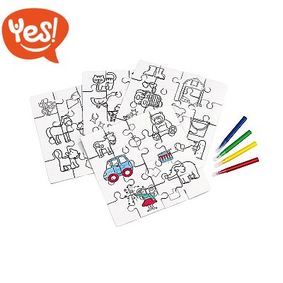 Puzzle da colorare