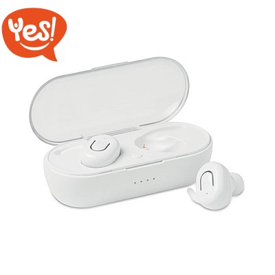 Auricolari stereo Bluetooth in confezione regalo personalizzabile