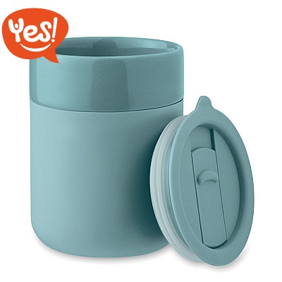 Bicchiere antiscivolo con coperchio