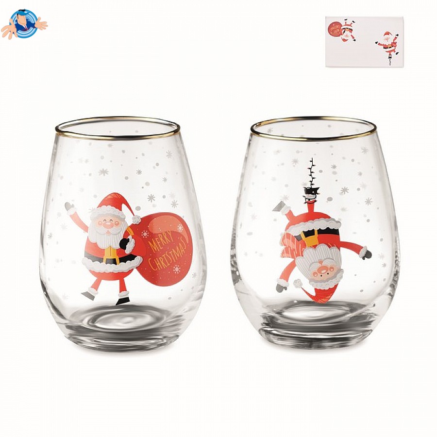 Bicchieri natalizi personalizzabili, Logo Personalizzato