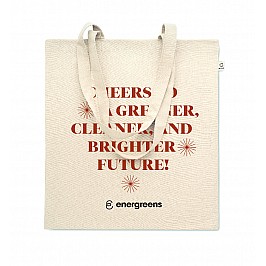 Borsa shopper in cotone riciclato post-consumo