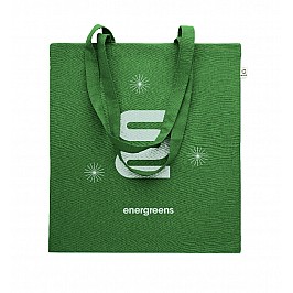 Borsa shopping in cotone riciclato colorato