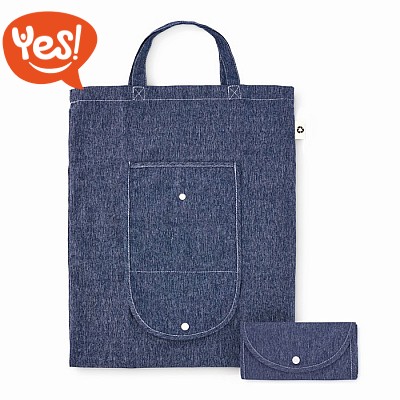 Borsa shopping pieghevole in tessuto riciclato