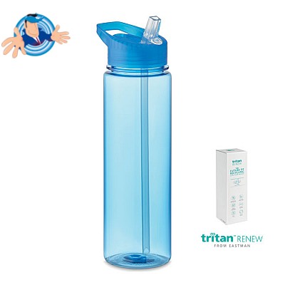 Bottiglia ecologica in Tritan con cannuccia