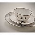 Servizio breakfast in ceramica con decoro natalizio Servizio breakfast in ceramica con decoro natalizio