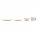Servizio breakfast in ceramica con decoro natalizio Servizio breakfast in ceramica con decoro natalizio