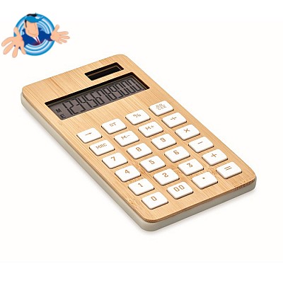 Calcolatrice in bambù da scrivania personalizzabile