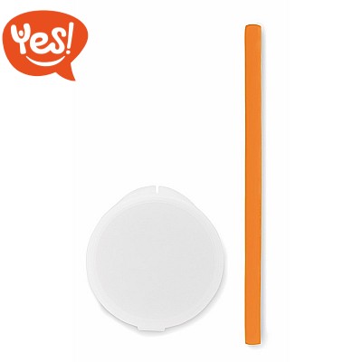 Cannuccia in silicone con custodia