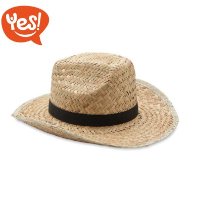 Cappello unisex in paglia naturale