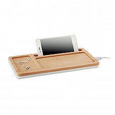 Caricatore per smartophone e multiporta USB in bamboo