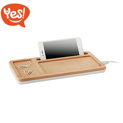 Caricatore per smartophone e multiporta USB in bamboo