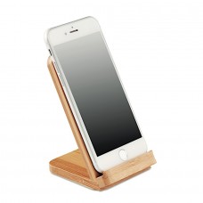 Caricatore wireless e stand in bamboo