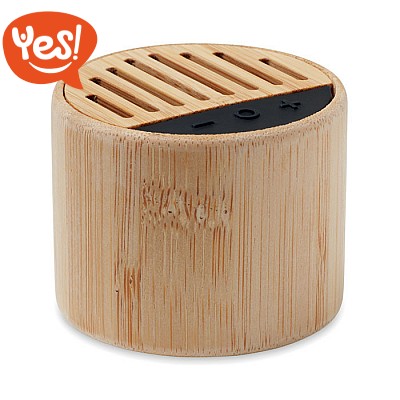 Cassa speaker bluetooth in bambù