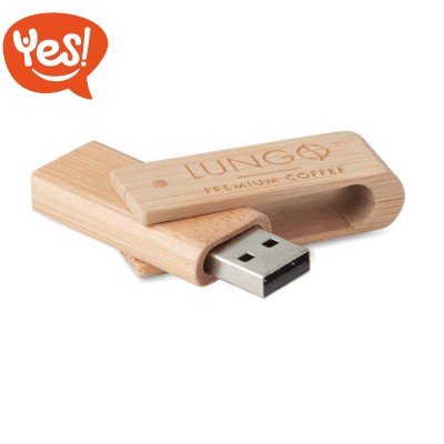 Chiavetta USB in bambù