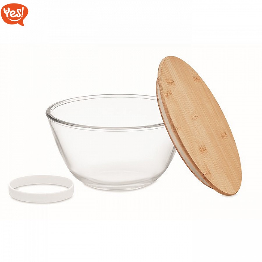 Barattolo Zucchero In Vetro 600ml Con Coperchio E Cucchiaio In Bambù | Contenitore Eremetico Per Caffè, Tè, Legumi | Accessorio Da Bar Design