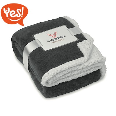 Coperta in pile e sherpa