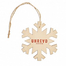 Decorazione di Natale Fiocco di Neve in MDF