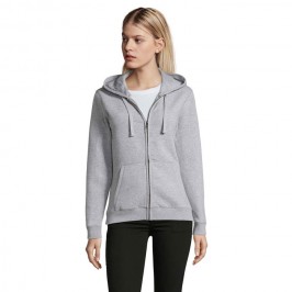 Felpa da donna con cerniera e cappuccio Felpa da donna con cerniera e cappuccio