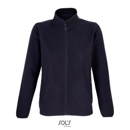 Giacca in pile ecologico da donna con zip