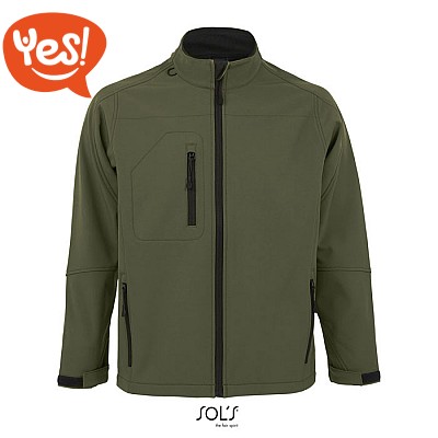 Giacca softshell con interno in pile da uomo