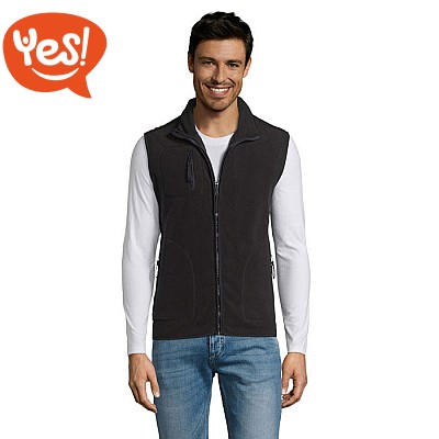 Gilet in pile con zip