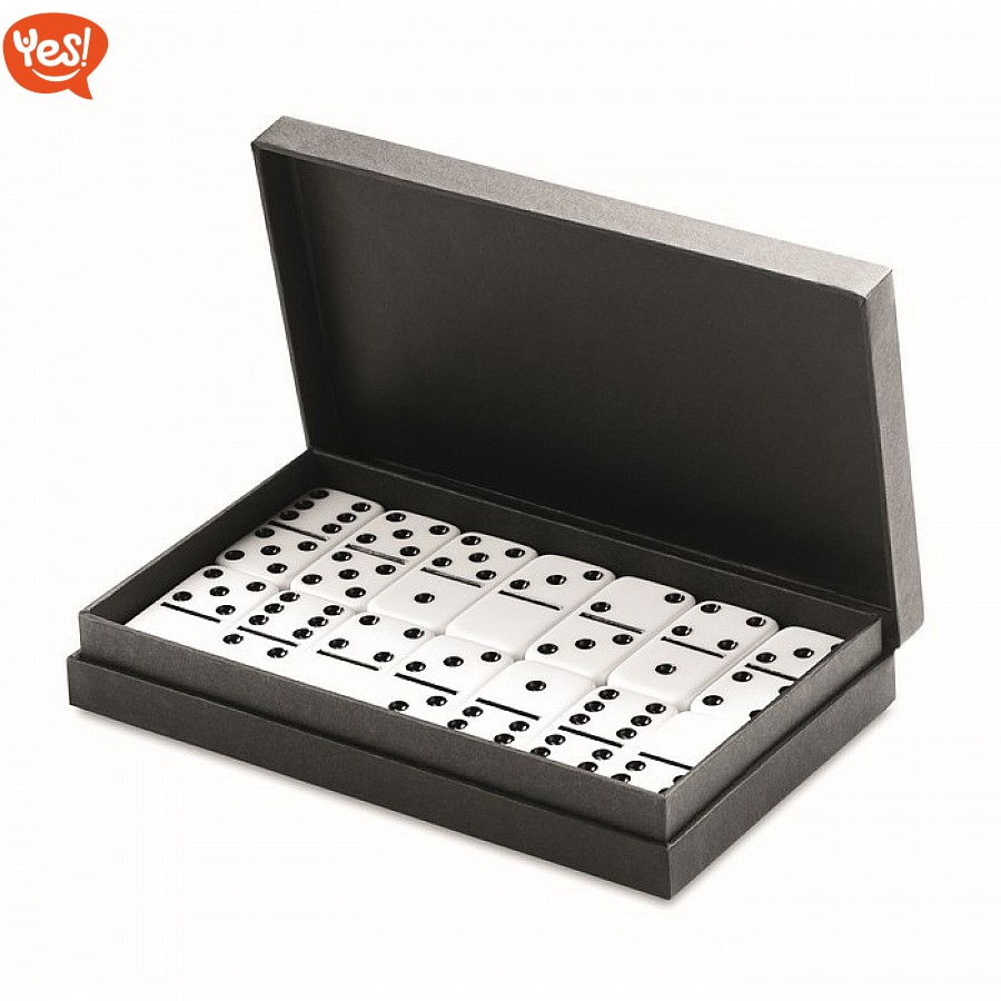 HAC24 Domino In Scatola Di Legno – 24 Pietre In Legno, Gioco Da Tavolo Classico, Dimensioni Tascabili - 2