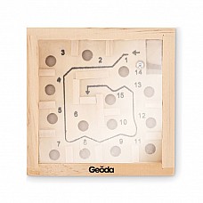 Gioco del labirinto in legno