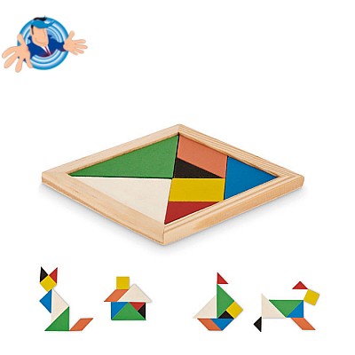 Gioco del puzzle tangram personalizzabile