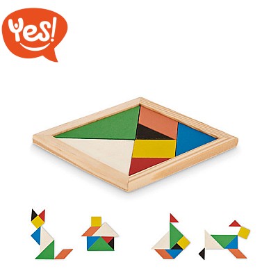 Gioco del puzzle tangram personalizzabile