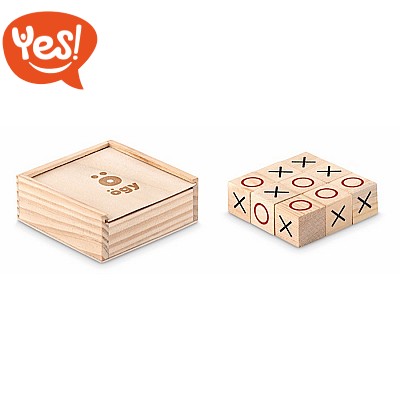 Gioco del tris in legno