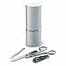Set manicure 4 pezzi in tubo di alluminio