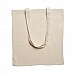 Borsa shopping in cotone colore beige