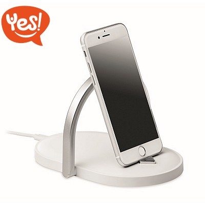 Lampada da scrivania regolabile con caricatore wireless e stand per smartphone