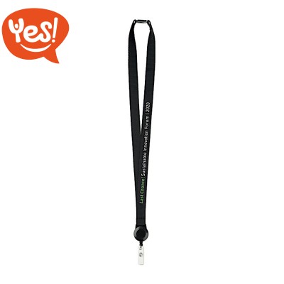 Lanyard con porta badge retrattile