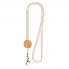 Lanyard in cotone e bambù