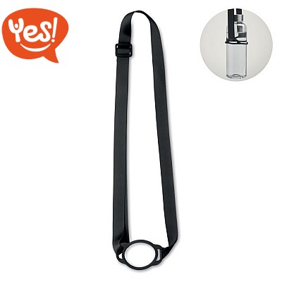 Lanyard regolabile porta bicchieri e porta borracce