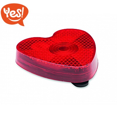 Luce riflettente cuore con clip