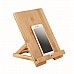 Supporto pieghevole in bambù per smartphone o tablet