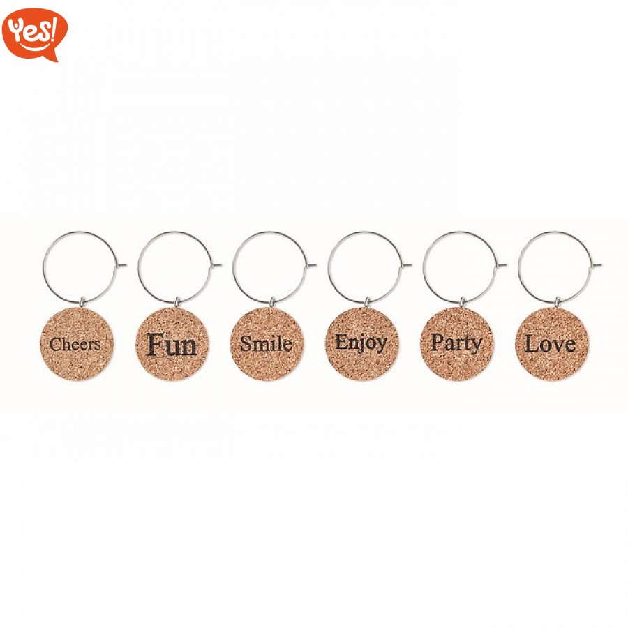 4 Sottobicchieri In Sughero Con Coniglietto - Grigio/Marrone - Perfetti Per Tè E Caffè - #8390