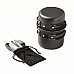 Set ecologico pentole e posate da campeggio