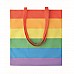 Shopper in cotone con motivo arcobaleno