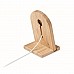 Caricatore magnetico wireless in bambù con supporto per smartphone Caricatore magnetico wireless in bambù con supporto per smartphone