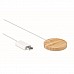 Caricatore magnetico wireless in bambù con supporto per smartphone Caricatore magnetico wireless in bambù con supporto per smartphone