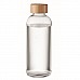Bottiglia in vetro personalizzabile con tappo in bambù