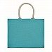 Borsa in juta con manici corti in cotone