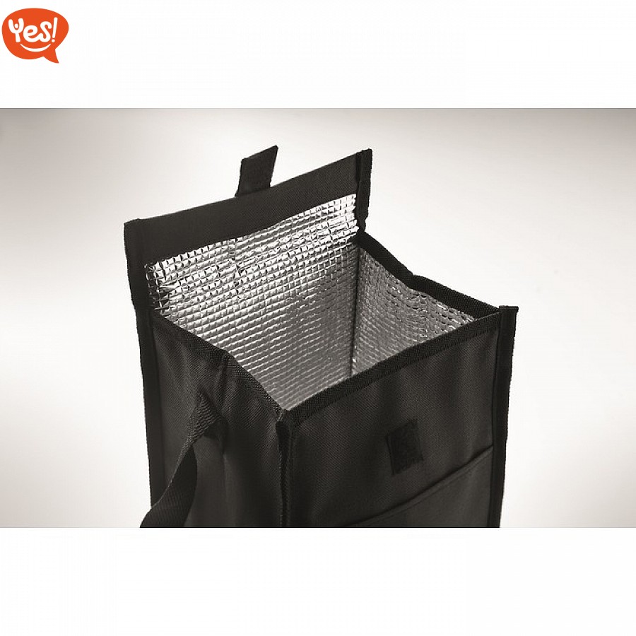 JASLEN Borsa Termica Porta Pranzo Grande 33x38x15 Cm - Borra Frigo Rigida E Leggera, Colore Blu Marino