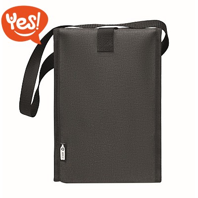 HOMESPON Borsa Termica Pranzo Grande, Impermeabile, Isolata, Capacità 14 Litri, Con Tracolla, Tasche Multiple, Nera