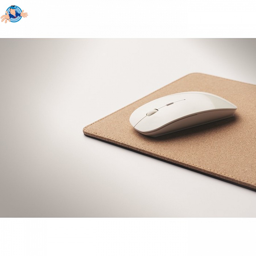 Tappetino mouse in sughero con caricabatterie integrato, Logo  Personalizzato