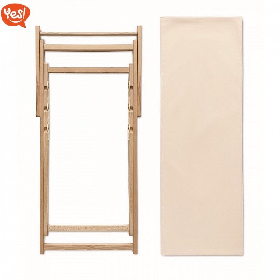 DreamRoots Sdraio Pieghevole Per Bambini In Legno Di Faggio - Portata 130kg - Telo In Poliestere 220g/m², 3 Posizioni, Per Spiaggia E Giardino