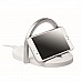 Lampada da scrivania regolabile con caricatore wireless e stand per smartphone